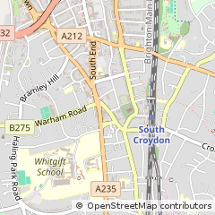 Map of South Croydon
