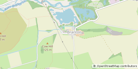 Map of Alnwick, Northumberland