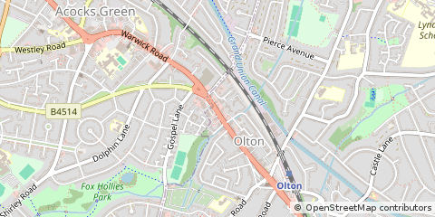 Map of Solihull