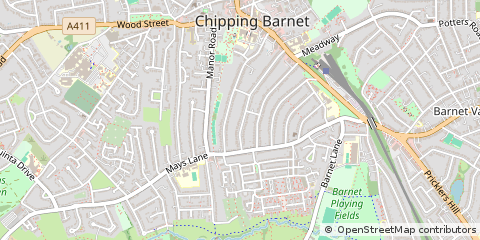 Map of Barnet