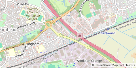 Map of Warrington