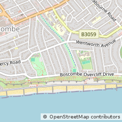 Map of Bournemouth, Dorset