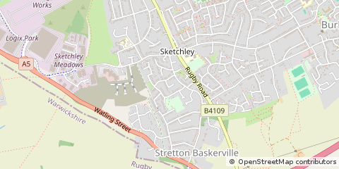 Map of Hinckley, Leicestershire