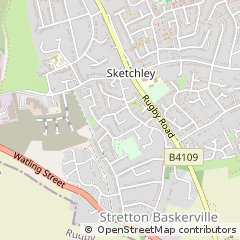 Map of Hinckley, Leicestershire