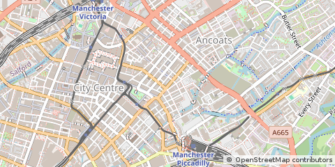 Map of Manchester