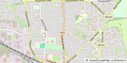 Map of Worksop