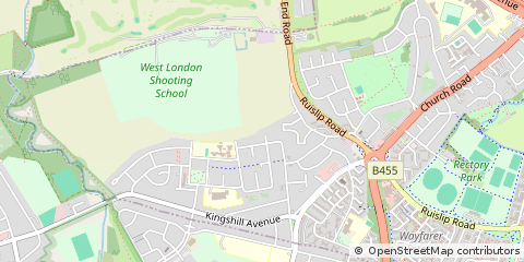 Map of Northolt, Middlesex
