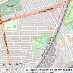 Map of Newcastle Upon Tyne, Tyne & Wear