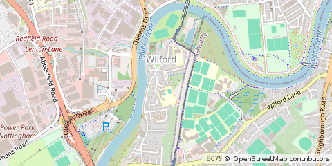 Map of Nottingham