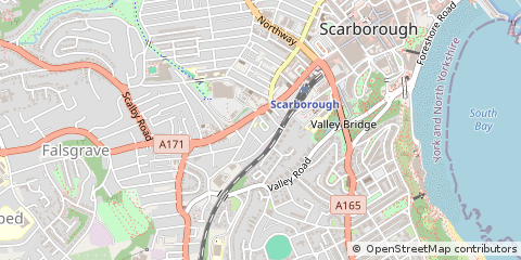 Map of Scarborough, North Yorkshire