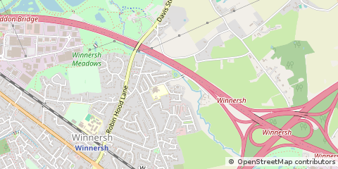Map of Wokingham Berkshire