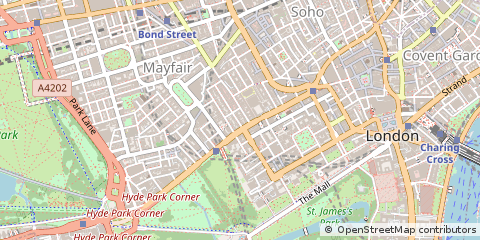 Map of London, Mayfair
