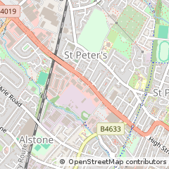 Map of Cheltenham, Gloucestershire