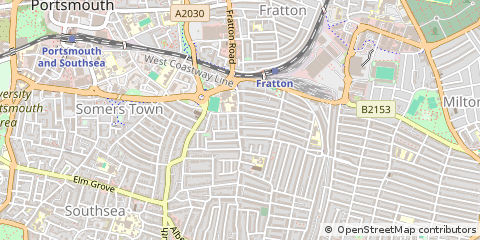 Map of Southsea, Hampshire