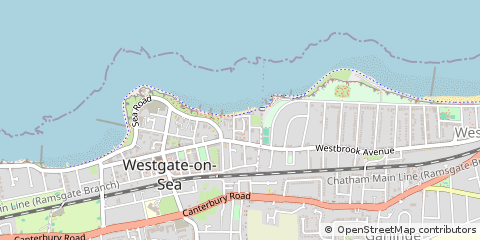 Map of Westgate-on-SEA