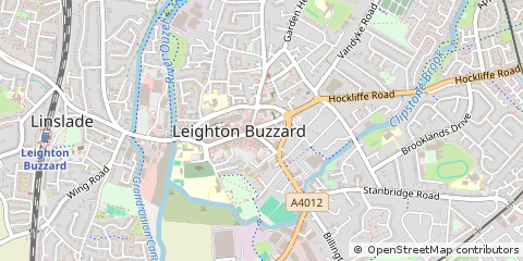 Map of Leighton Buzzard, Beds