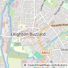 Map of Leighton Buzzard, Beds
