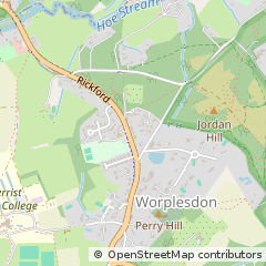 Map of Guildford, Surrey
