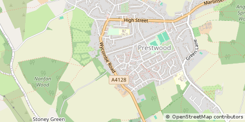 Map of Great Missenden, Bucks