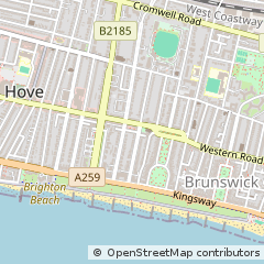 Map of Hove, East Sussex