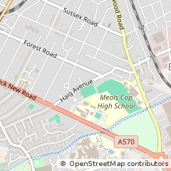Map of Southport, Merseyside