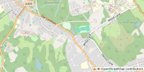 Map of Stanmore, Middlesex