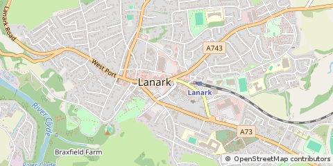 Map of Lanark