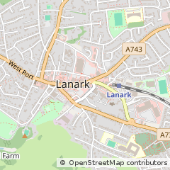Map of Lanark