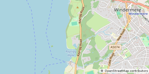 Map of Windermere, Cumbria