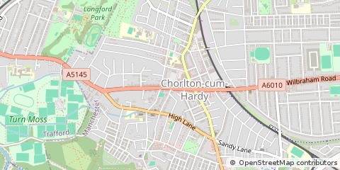 Map of Manchester, Lancashire