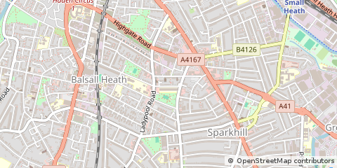 Map of Birmingham