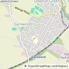 Map of Wigan, Greater Manchester