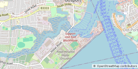 Map of Gosport, Hampshire