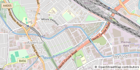 Map of Wembley, Middlesex