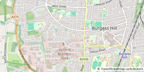 Map of Burgess Hill