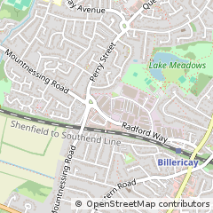 Map of Billericay, Essex