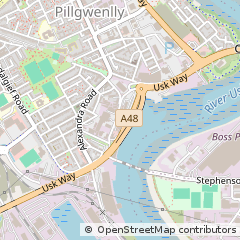 Map of Newport, Gwent