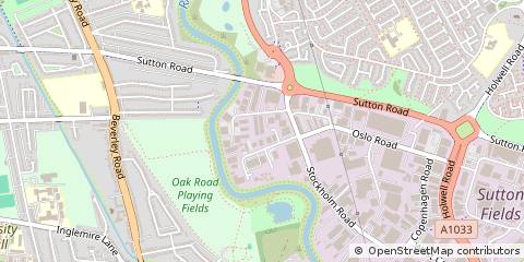 Map of Kingston Upon Hull, East Yorkshire