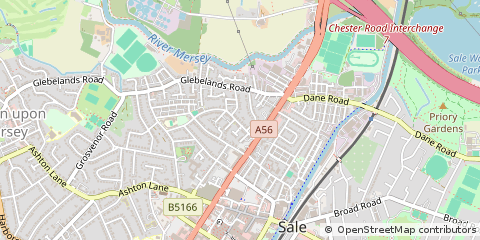 Map of Sale, Cheshire