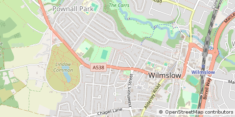Map of Wilmslow