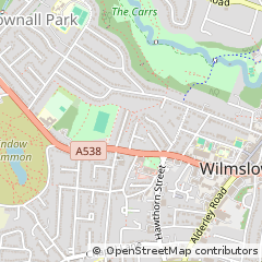 Map of Wilmslow