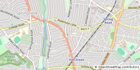 Map of Birmingham, West Midlands