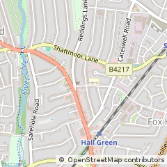 Map of Birmingham, West Midlands