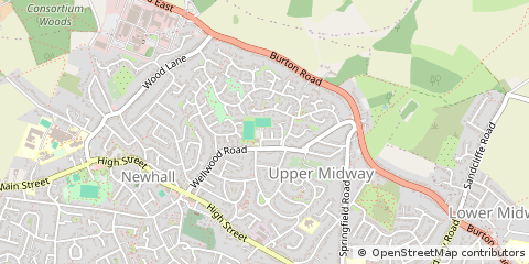 Map of Swadlincote