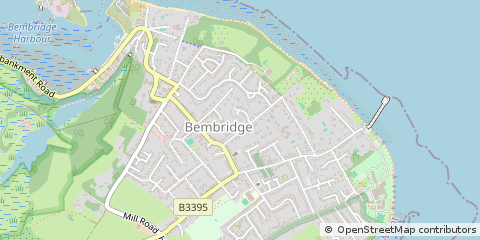 Map of Bembridge, Isle of Wight