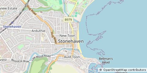 Map of Stonehaven, Kincardineshre