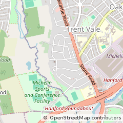 Map of Stoke-on-Trent, Staffordshire
