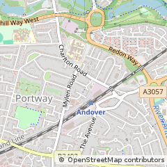 Map of Andover, Hampshire