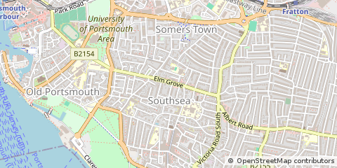 Map of Southsea, Hampshire