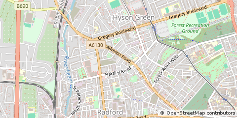 Map of Nottingham
